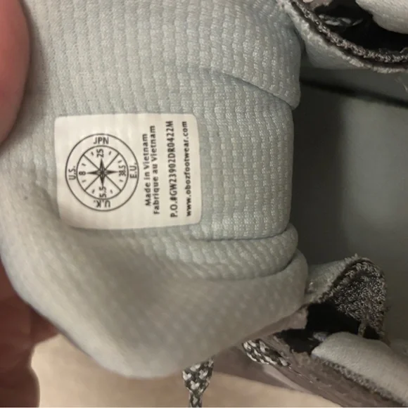 Oboz Sawtooth X Low Hiking Shoes - Women’s 8.5 Hazy Gray - Picture 6 of 7